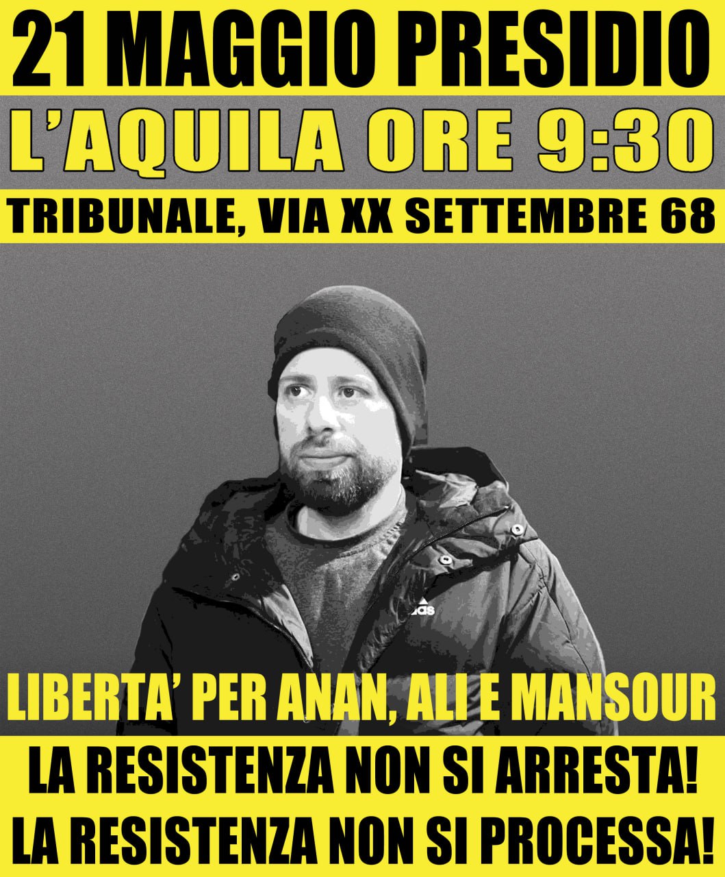 Presidio al Tribunale de L'Aquila