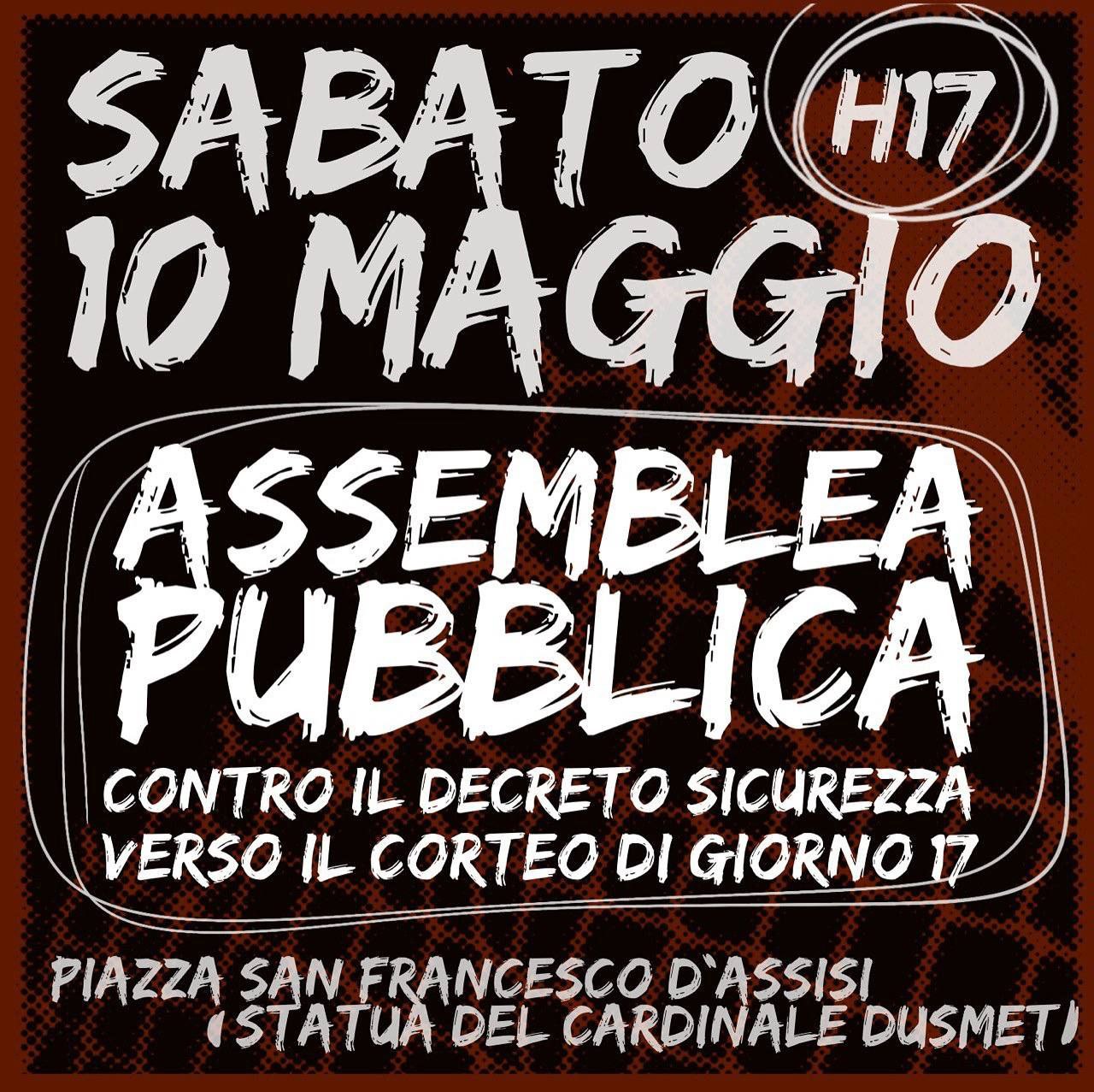 ASSEMBLEA APERTA VERSO IL CORTEO DEL 17 MAGGIO