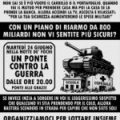 Presidio a Firenze contro la guerra e l'economia di guerra