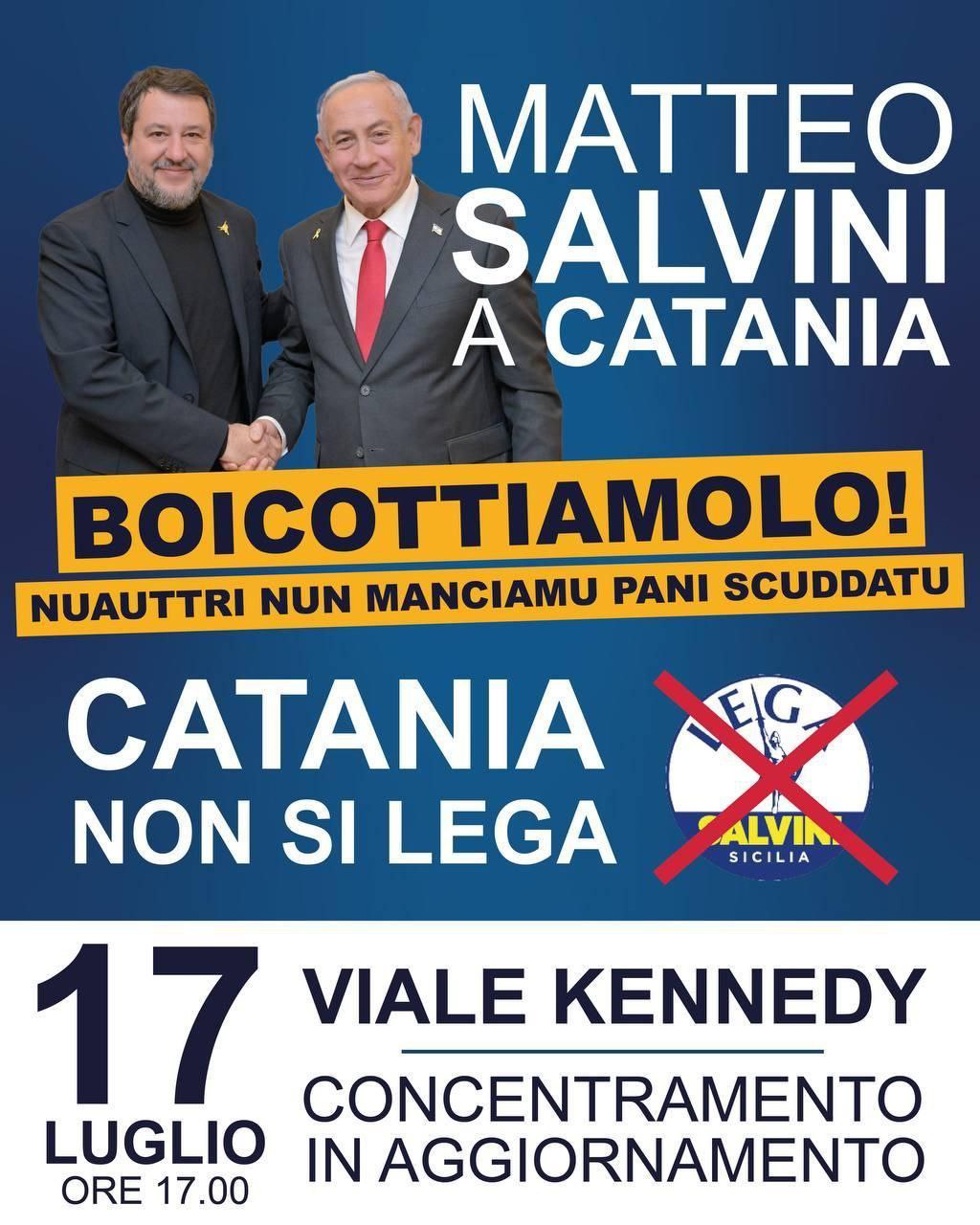 SALVINI CATANIA NON TI VUOLE